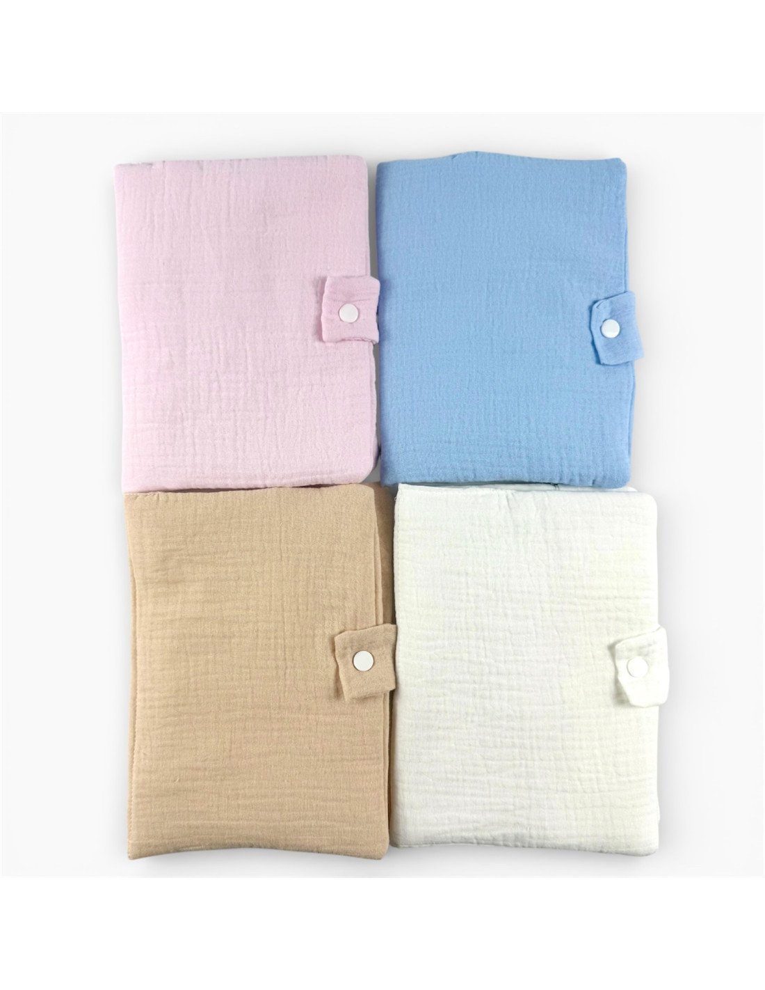 Protège carnet de santé en gaz de coton