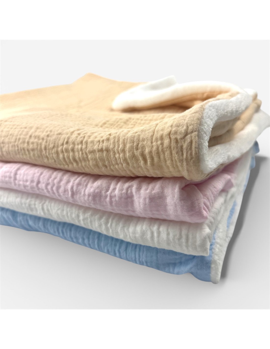 Couverture polaire en gaz de coton