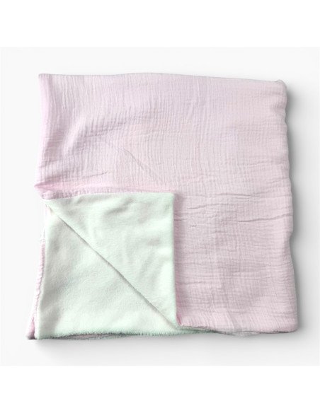 Couverture polaire en gaz de coton