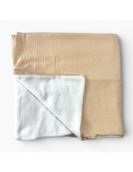 Couverture polaire en gaz de coton