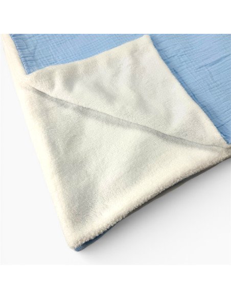 Couverture polaire en gaz de coton