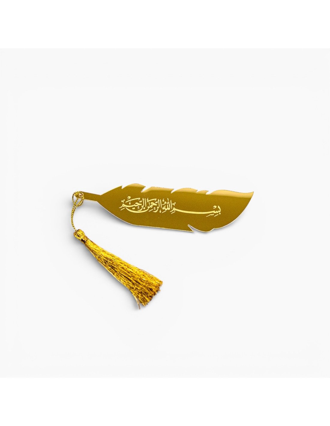 Marque-page style plume en plexiglas